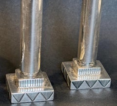 "Skyscraper Salt, Pepper and Mustard Pot" by George Jensen, Rare Sterling Silver