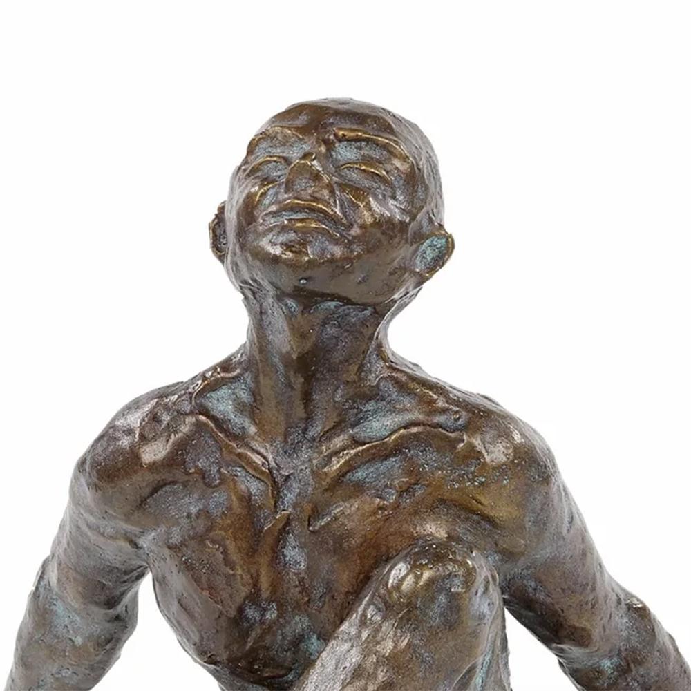 Belgian Skyward Bronze Sculpture For Sale