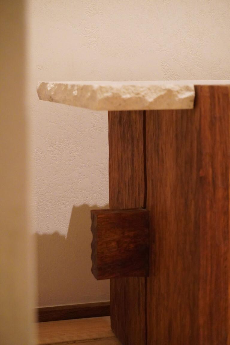 Post-Modern Slab Bench by Studio Gameiro For Sale