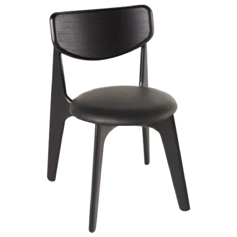 Slab Chair Black Upholstered For Sale