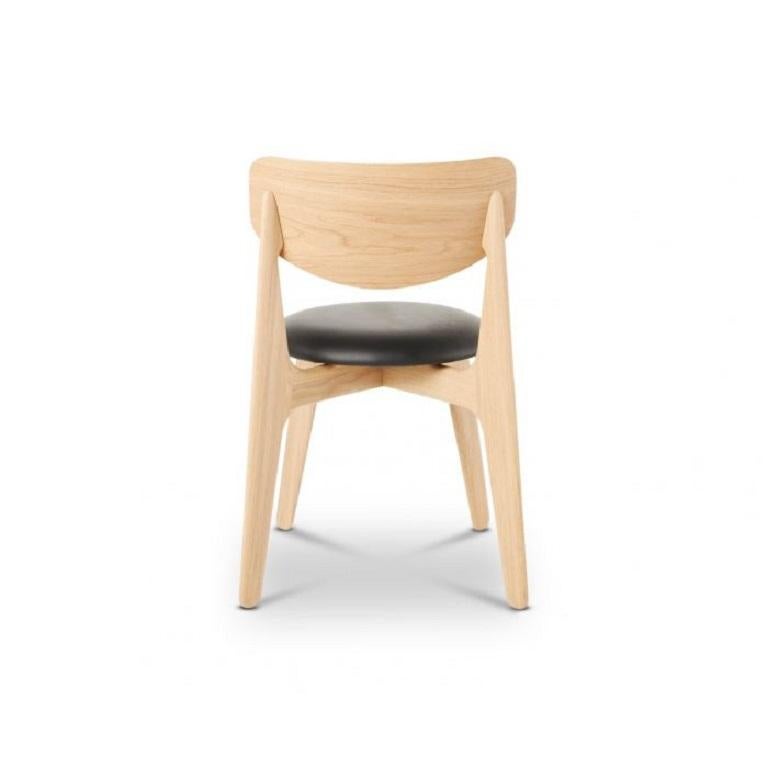 Modern Slab Chair Natural Upholstered For Sale