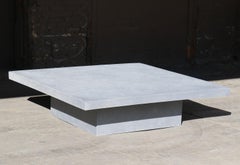 Slab Coffee Table in Resin, Stone Aggregate & Fiberglass by Zachary A. Design