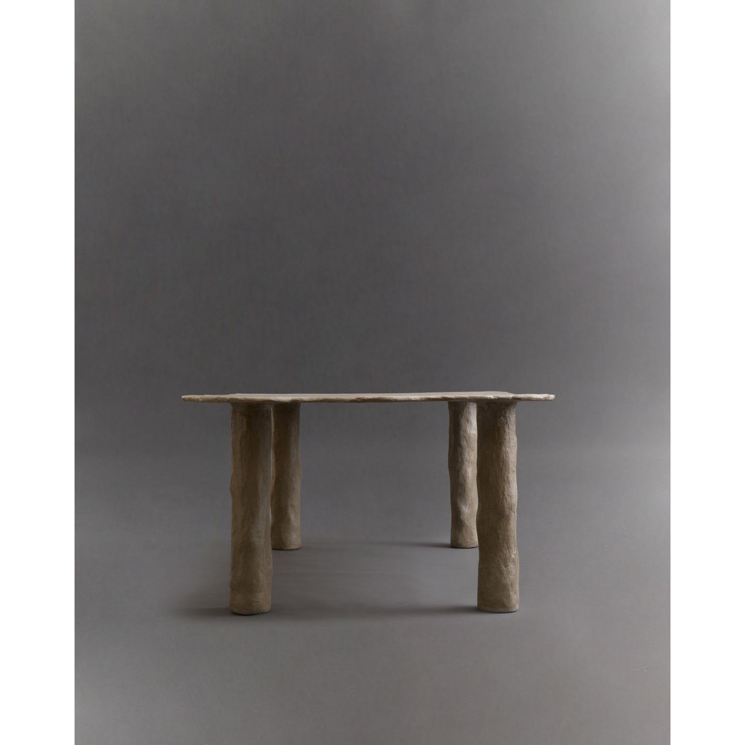 Post-Modern Slab Dining Table by Ombia For Sale