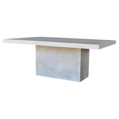 Slab Dining Table in Resin, Stone Aggregate & Fiberglass by Zachary A. Design