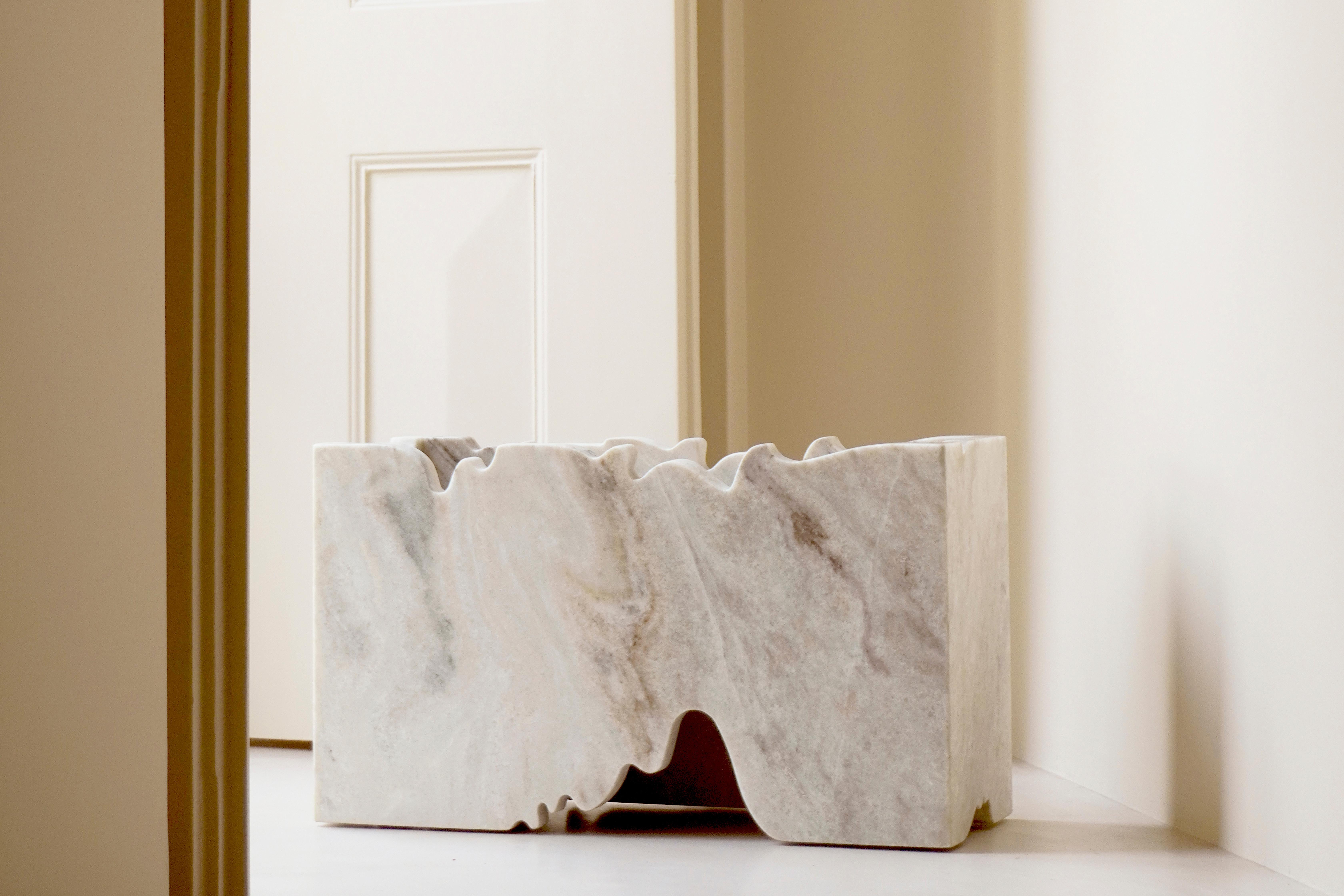 Slab Fireplace by Studio Gameiro
Dimensions: D 25 x W 68 x H 39 cm.
Materials: Verde Viana stone and stainless steel.

Different stones are available on request. Please contact us.

Studio Gameiro is an innovative, multidisciplinary, and
