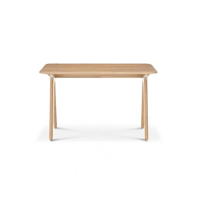 Modern Slab Individual Desk Small Natural Oak For Sale