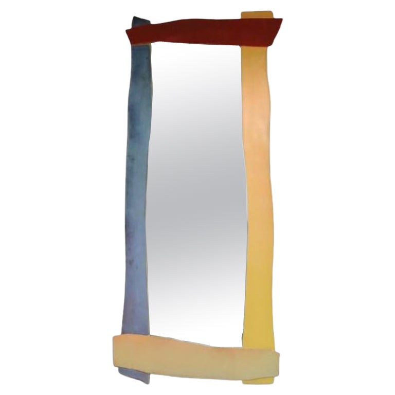 Grand miroir en dalle, par WL CERAMICS en vente