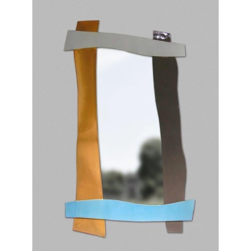 Modern Slab Mirror, Medium by WL CERAMICS