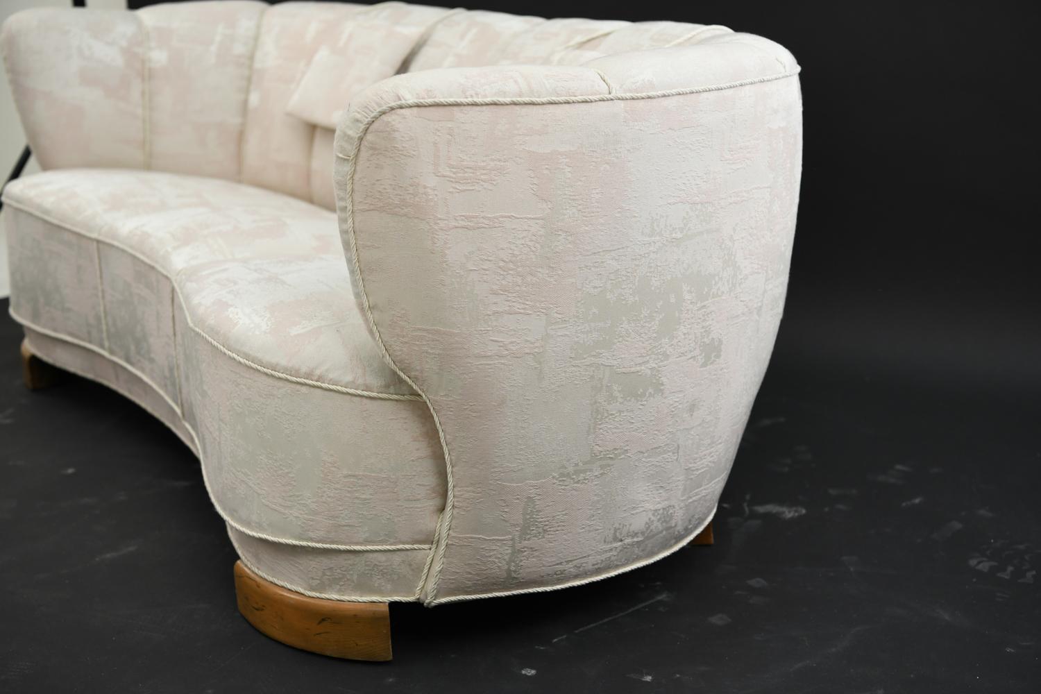 Slagelse Danish Banana Sofa, circa 1940s 3