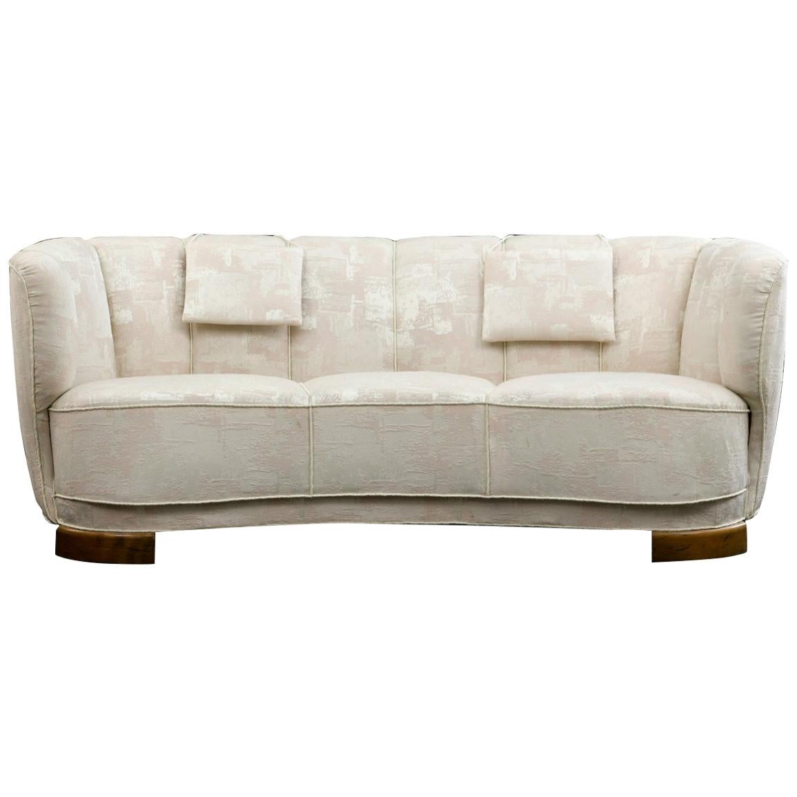 Slagelse Danish Banana Sofa, circa 1940s