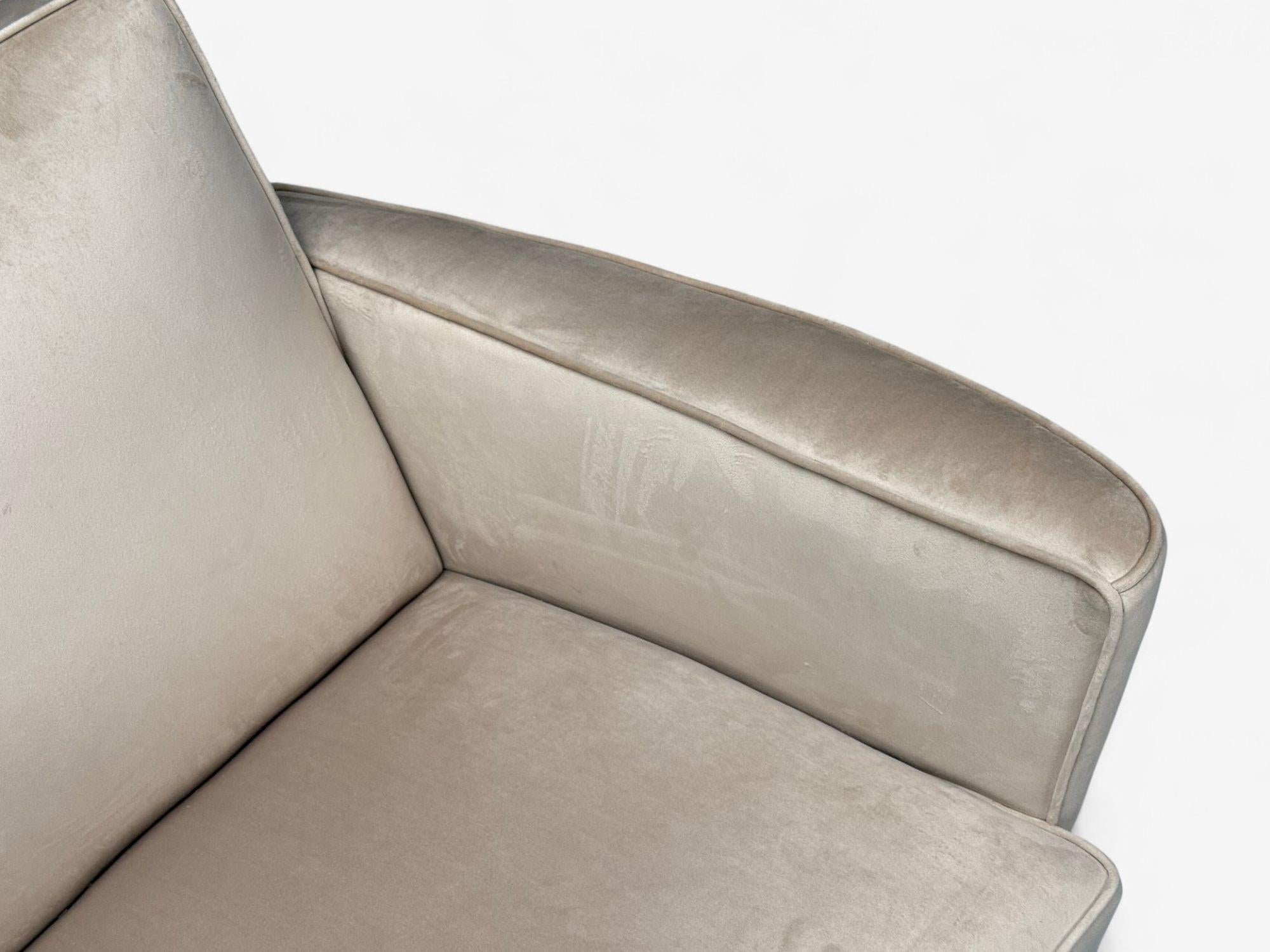 Slagelse Mobelfabrik, velours beige, hêtre, chaises longues, Danemark, années 1940 en vente 2