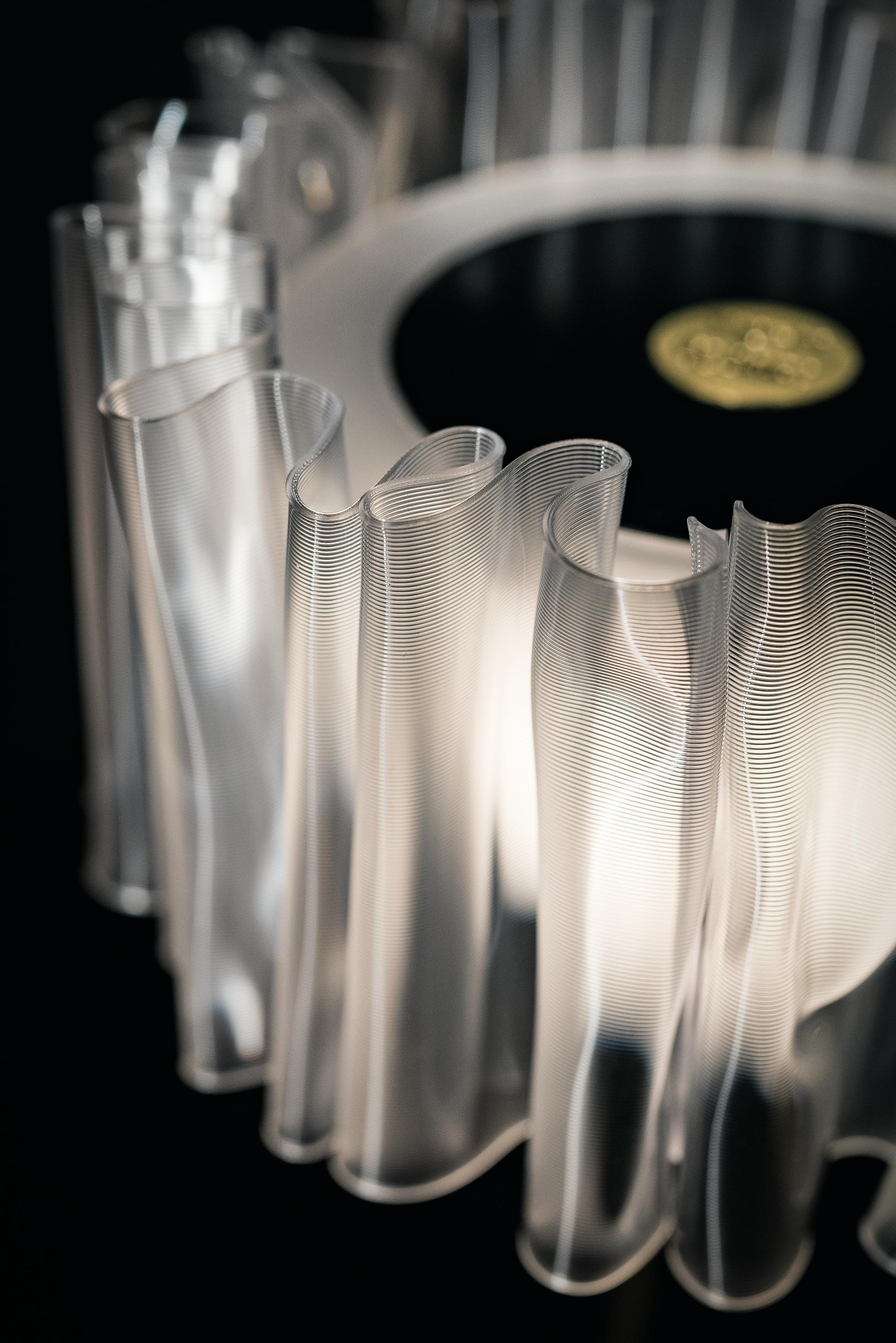 Hand-Crafted SLAMP Accordéon Battery - Prisma/black Portable Table Lamp by Marc Sadler For Sale