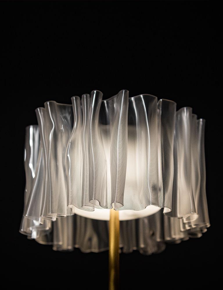 Italian SLAMP Accordéon Battery - Prisma/white Portable Table Lamp by Marc Sadler For Sale