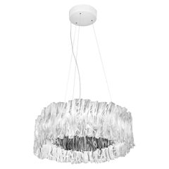 Slamp Accordéon Prisma Silver 3000K Chandelier by Marc Sadler