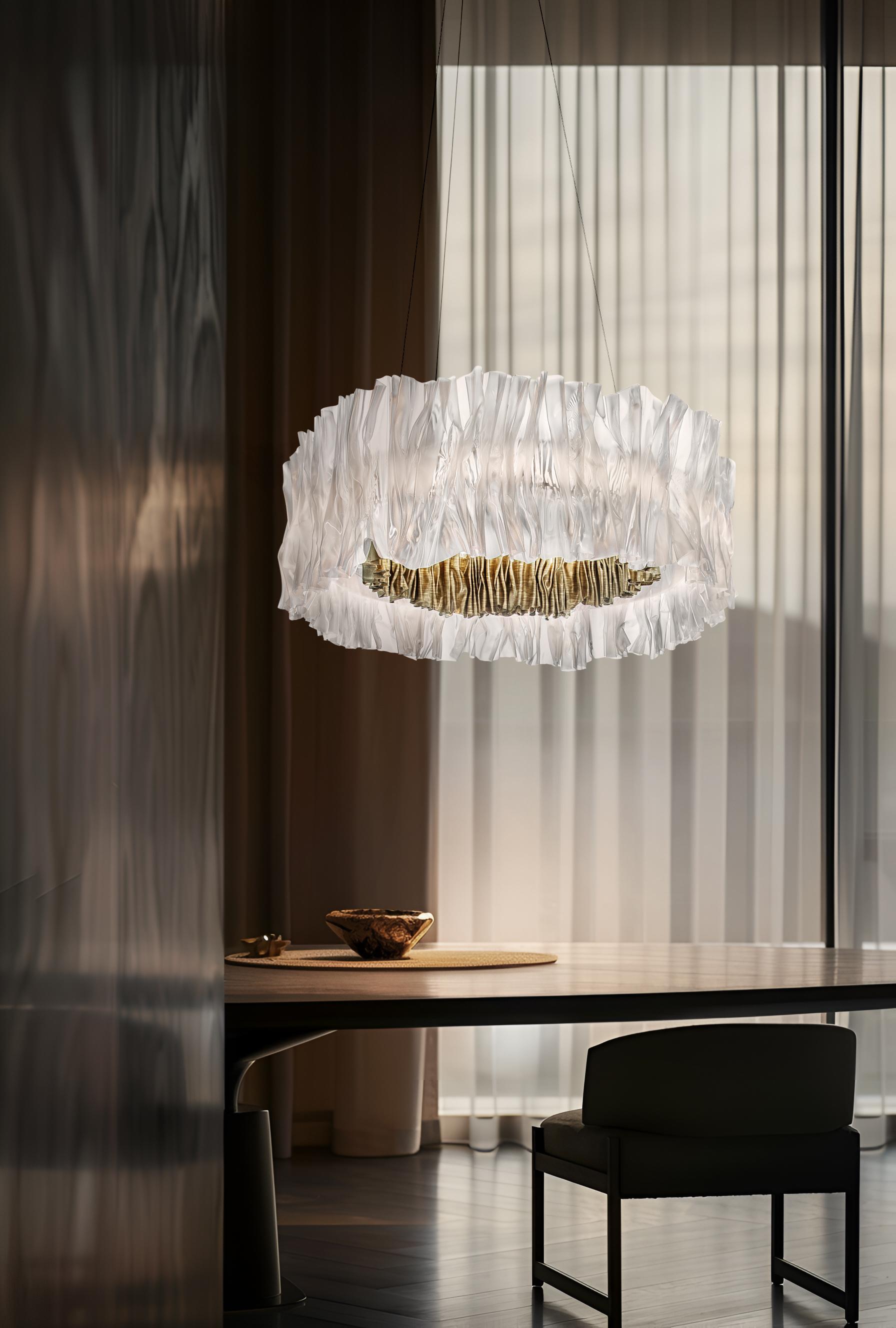 XXI secolo e contemporaneo Slamp Accordéon Sospensione 2700 Kelvin - Oro di Marc Sadler in vendita