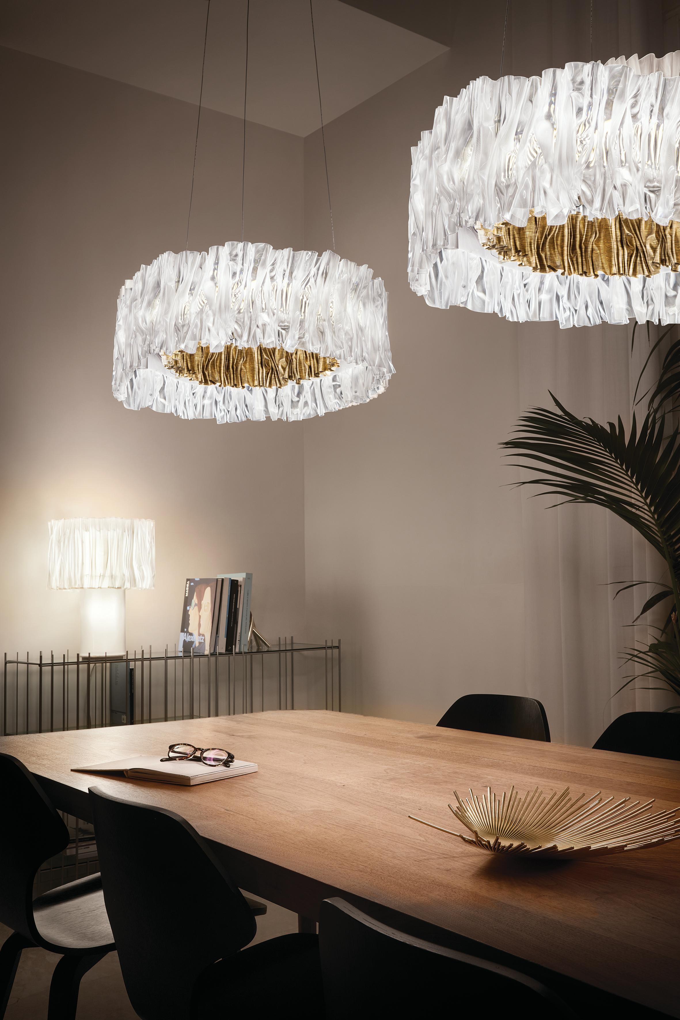 Altro Slamp Accordéon Sospensione 2700 Kelvin - Oro di Marc Sadler in vendita