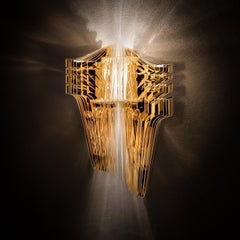 SLAMP - Aria Applique - Gold - Designed by Zaha Hadid