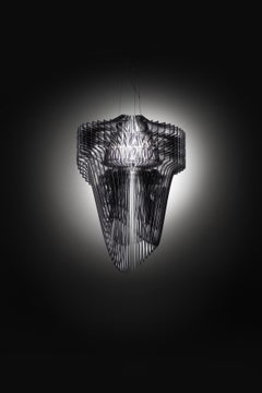 SLAMP Aria Extra Large Pendant Light in Black Shade by Zaha Hadid