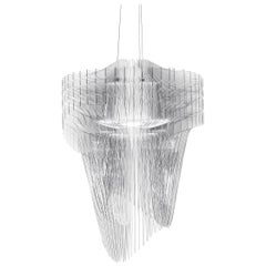 Slamp Aria Medium Pendant Light in Transparent by Zaha Hadid