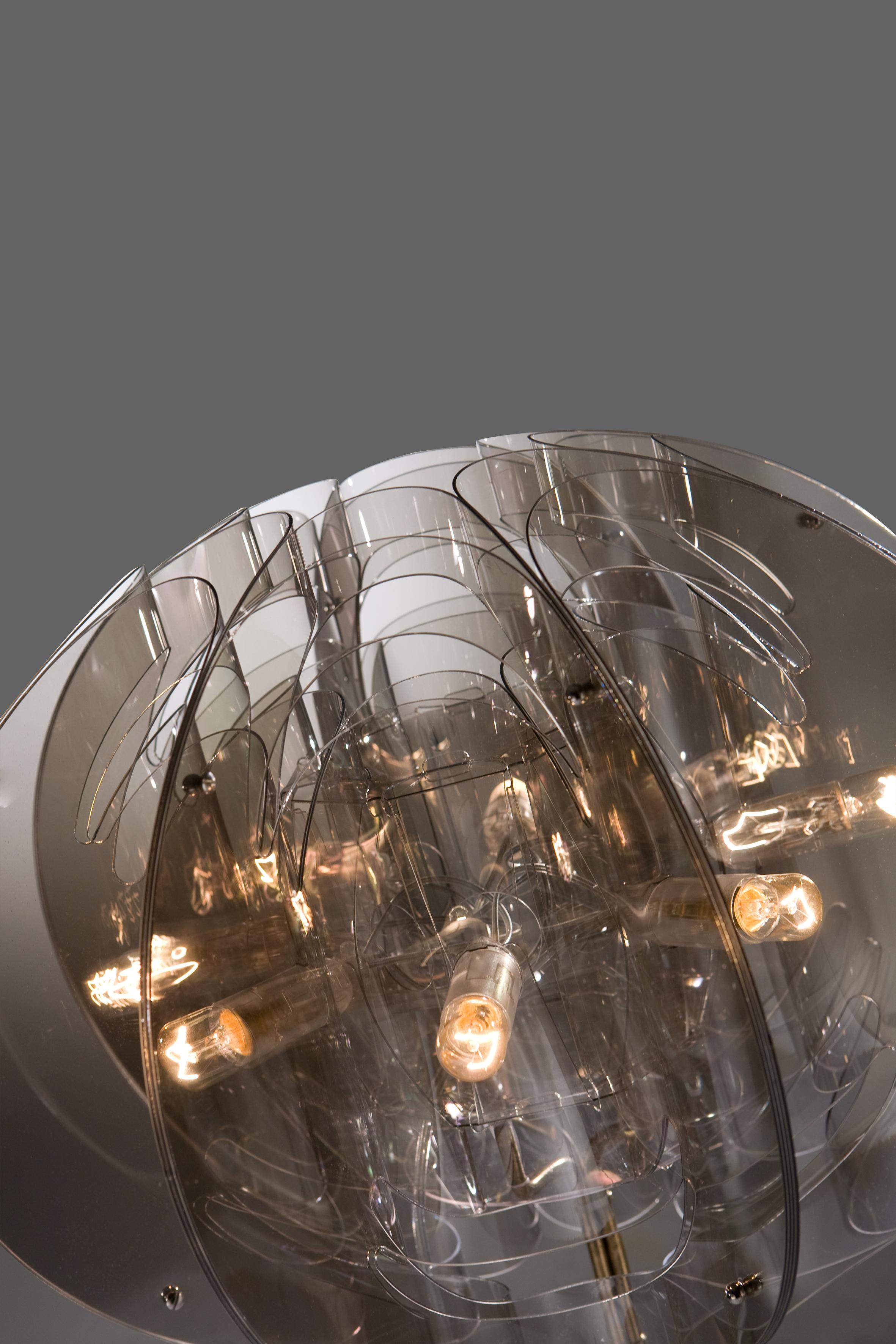 Modern Slamp Atlante Pendant Light in Fumé by Nigel Coates For Sale