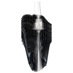 SLAMP Avia Extra Large Pendant Light in Black by Zaha Hadid
