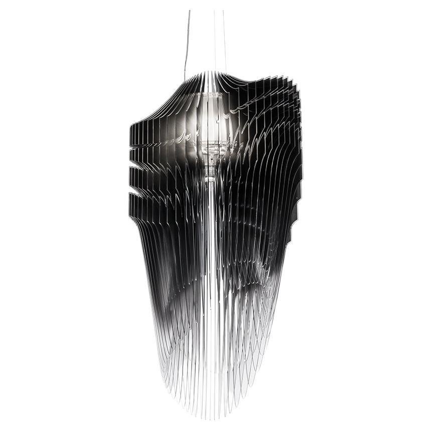 Slamp Avia Extra Large Pendant Light in Black Fade by Zaha Hadid