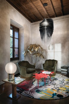 Slamp Avia Large Pendant Light in Black Fade by Zaha Hadid