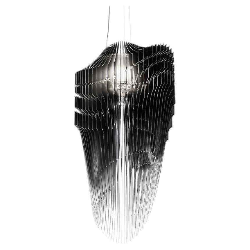 Slamp Avia Large Pendant Light in Black Fade by Zaha Hadid For Sale