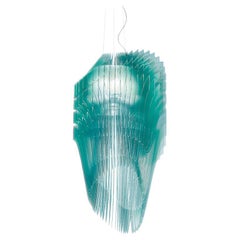 SLAMP Avia Medium Pendant Light in TURQUOISE by Zaha Hadid