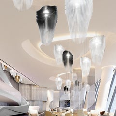 SLAMP Avia Kleine Pendelleuchte in Schwarz von Zaha Hadid