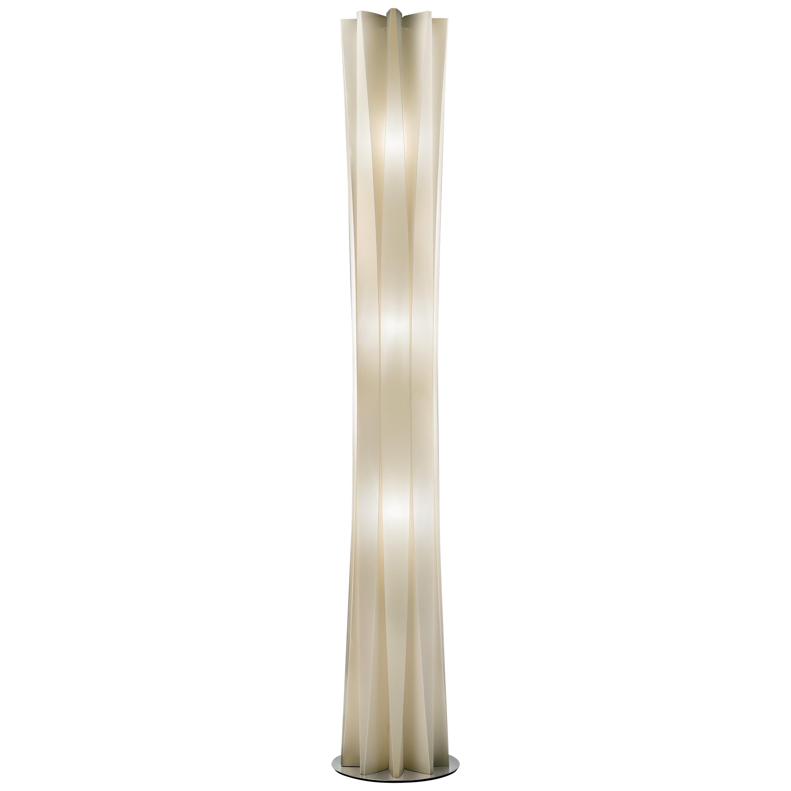 SLAMP Bach Extra Extra Large Floor Light in Gold by Francesco Paretti