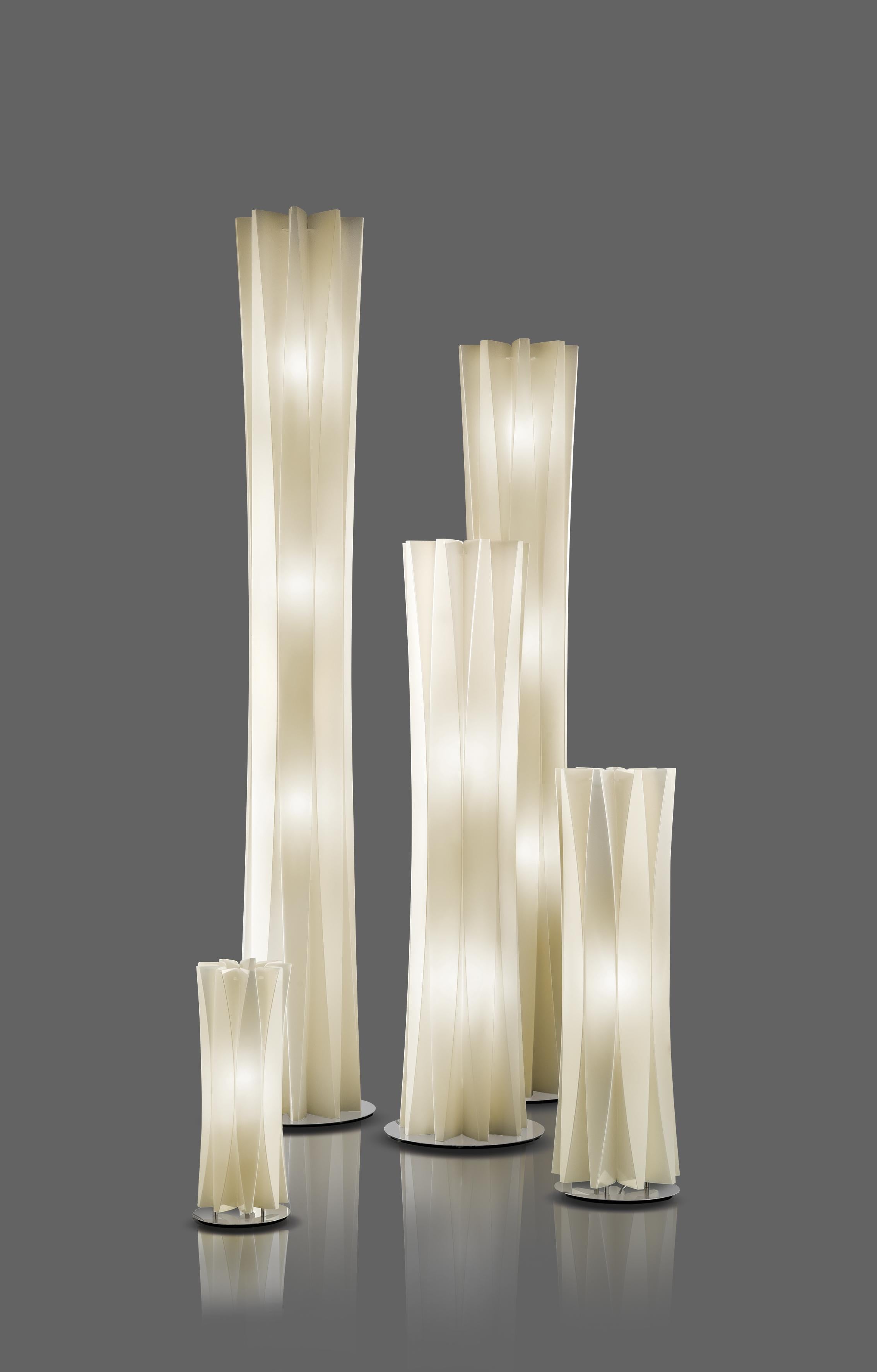 Italian Slamp Bach Extra Large Floor Light in Gold by Francesco Paretti For Sale