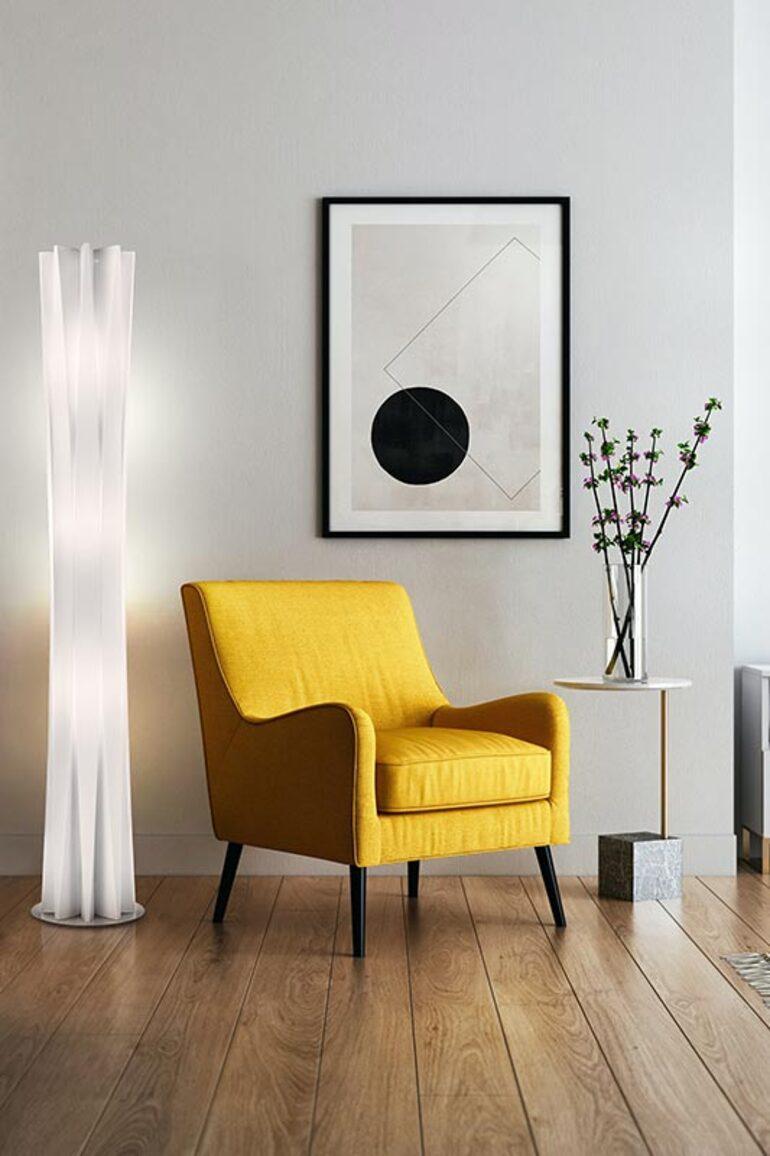 Lampada da terra SLAMP Bach Extra Large in bianco di Francesco Paretti in vendita 1