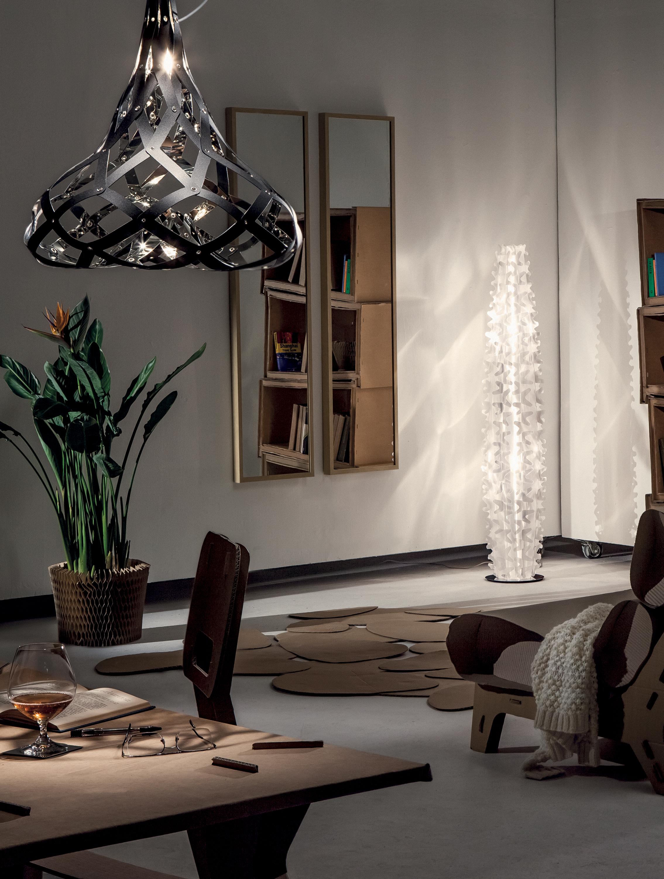 Italian SLAMP Cactus Extra Large Floor Light in Prisma by Adriano Rachele