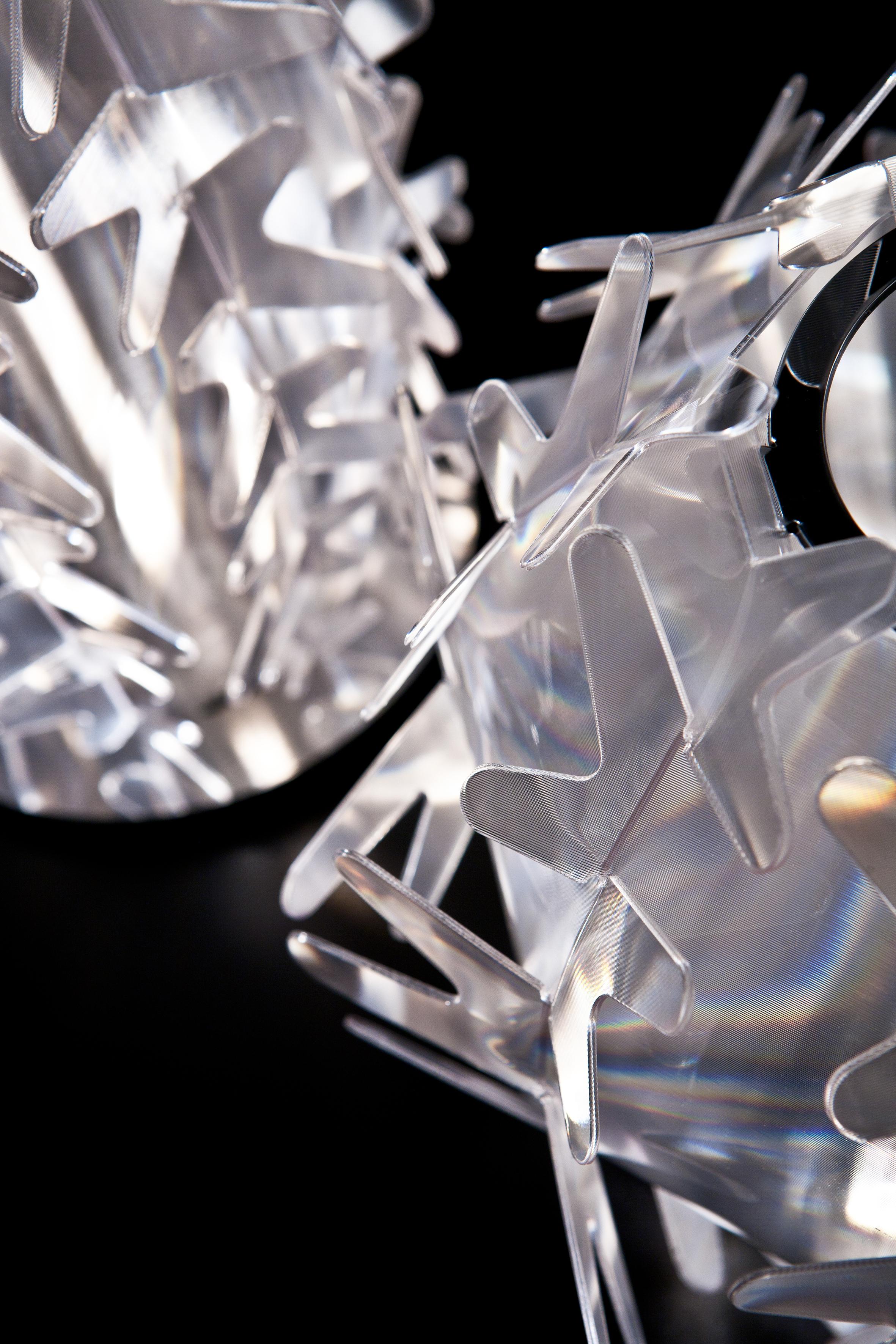 Italian SLAMP Cactus Xs Table Light in Prisma by Adriano Rachele