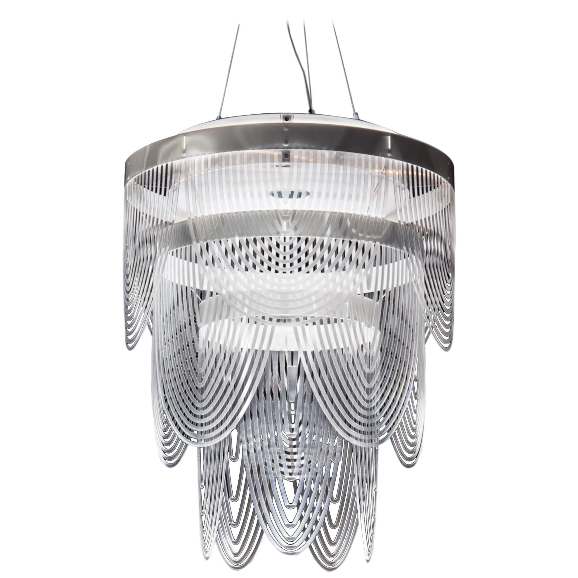 SLAMP Ceremony Small Pendant Light in Prisma by Bruno Rainaldi For Sale