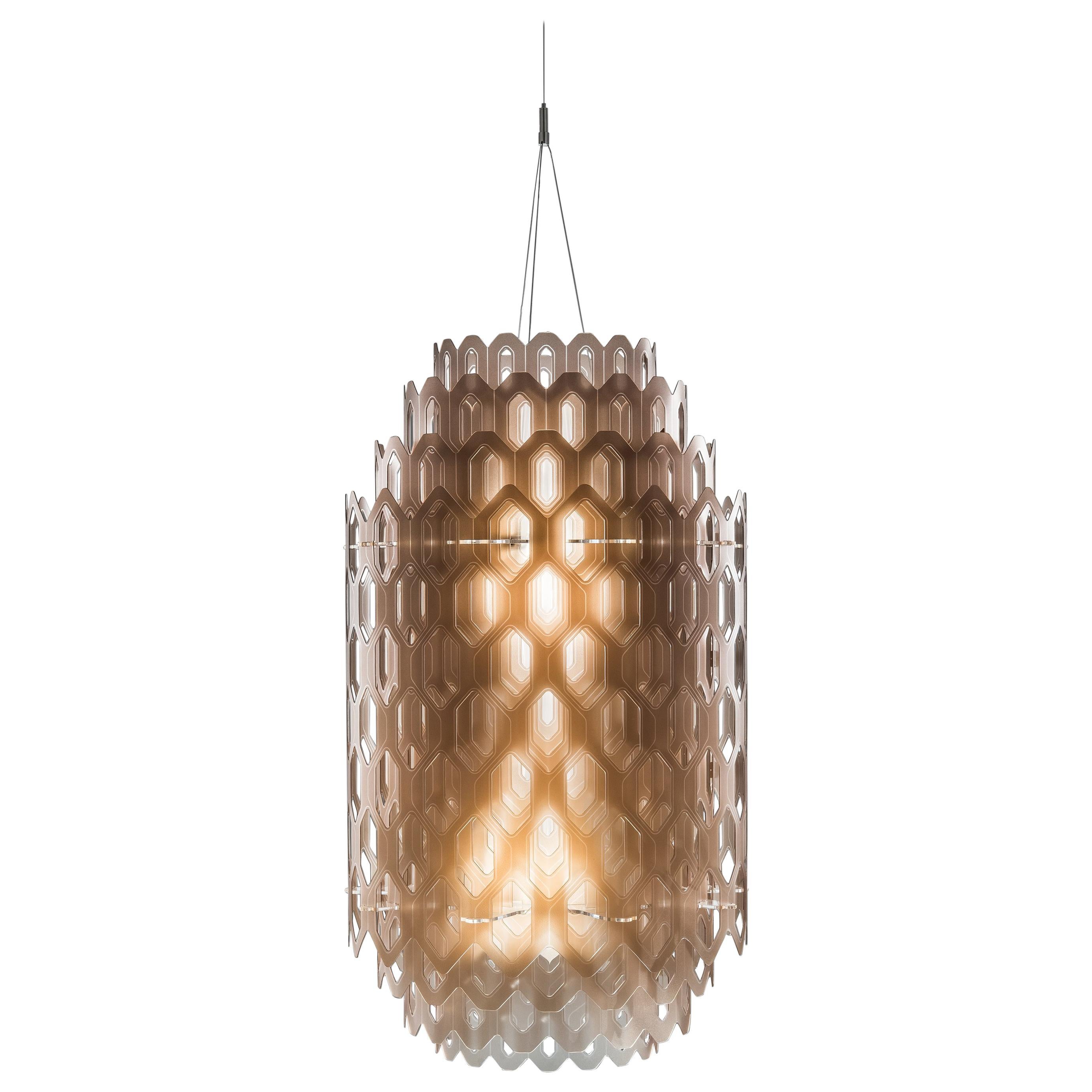 SLAMP Chantal Medium Pendant Light in Orange by Doriana & Massimiliano Fuksas