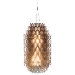 SLAMP Chantal Medium Pendant Light in Orange by Doriana & Massimiliano Fuksas