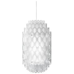 Slamp Chantal Small Pendant Light in White di Doriana and Massimiliano Fuksas