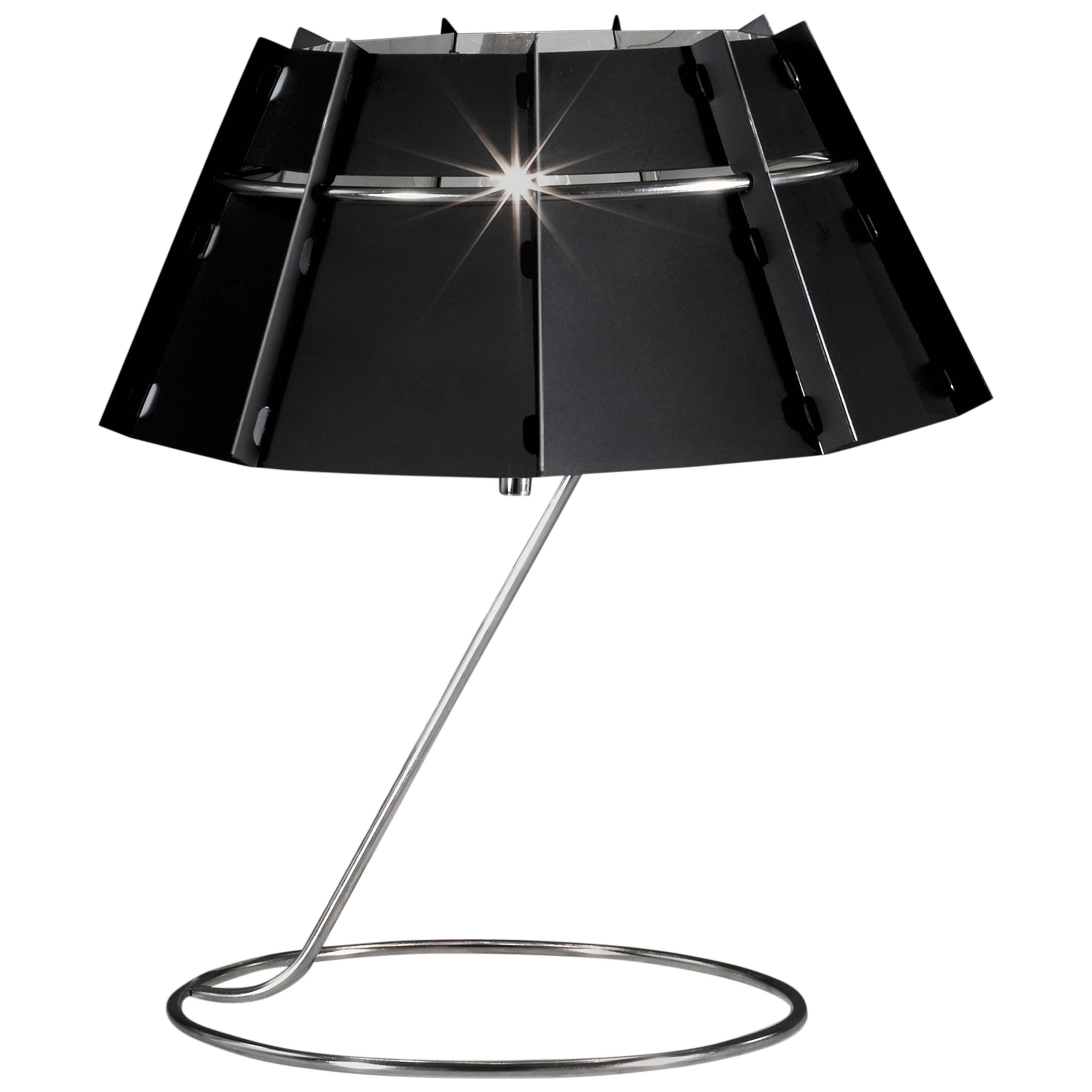 SLAMP Chapeau Table Light Mirror & Black by Nigel Coates