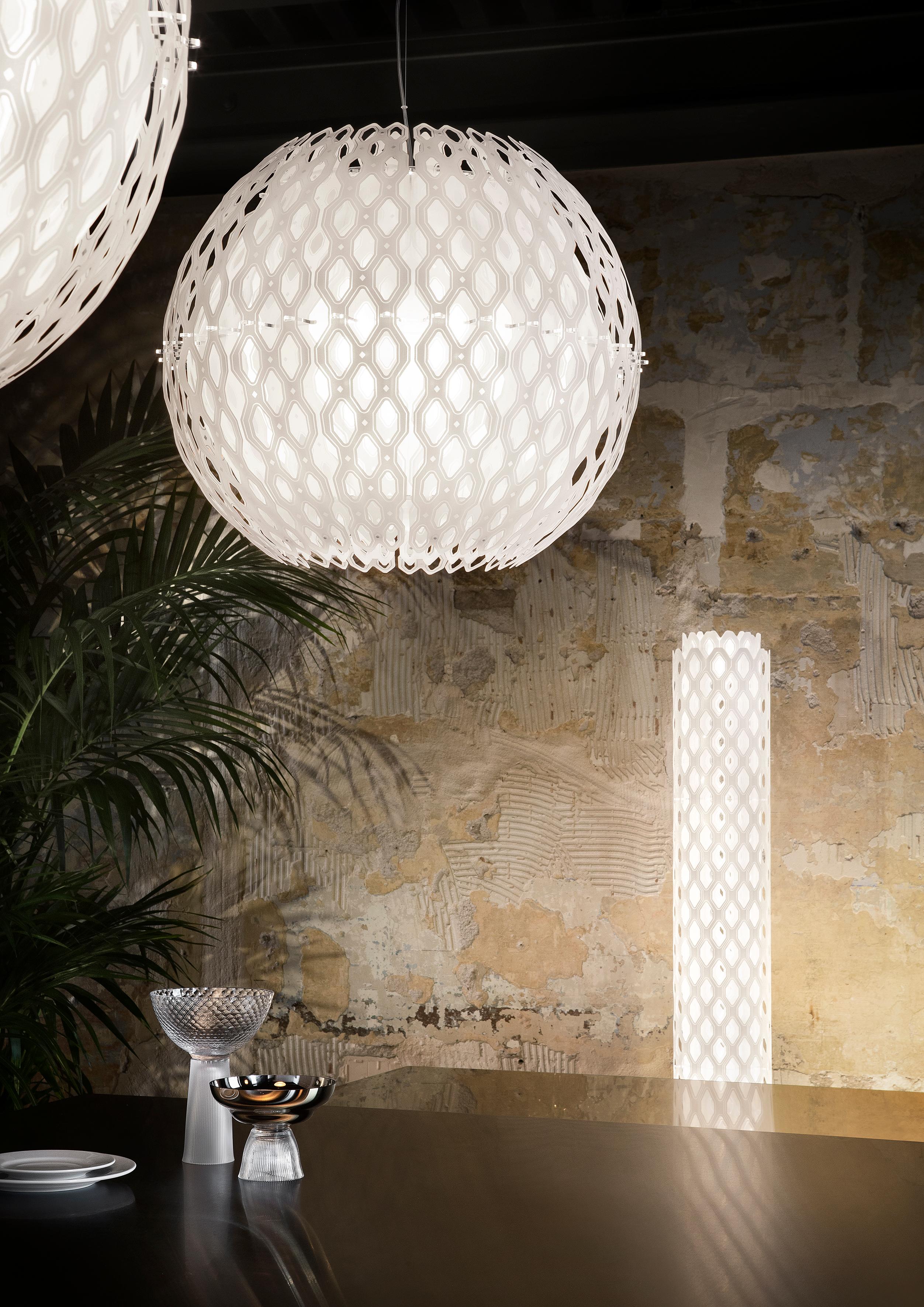 Italian SLAMP - Charlotte Globe Suspension designed by Doriana & Massimiliano Fuksas For Sale