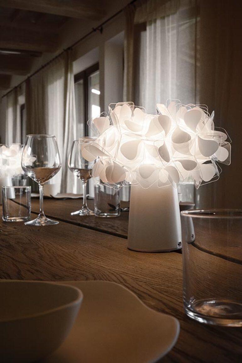 Slamp Clizia, lampada da tavolo a batteria in bianco di Adriano Rachele In condizioni Nuovo in vendita a Pomezia, Rome