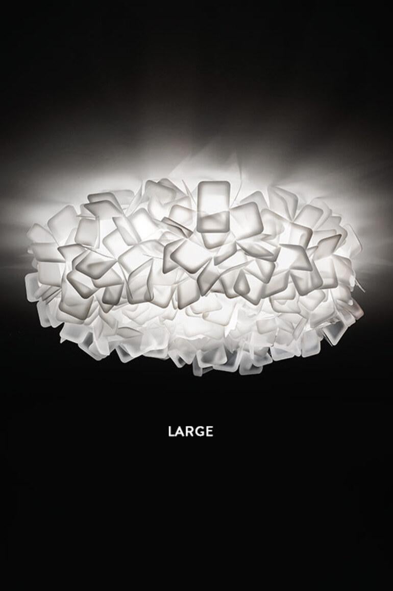 Italiano SLAMP - Clizia Ceiling/wall Large - Fumè designed by Adriano Rachele in vendita