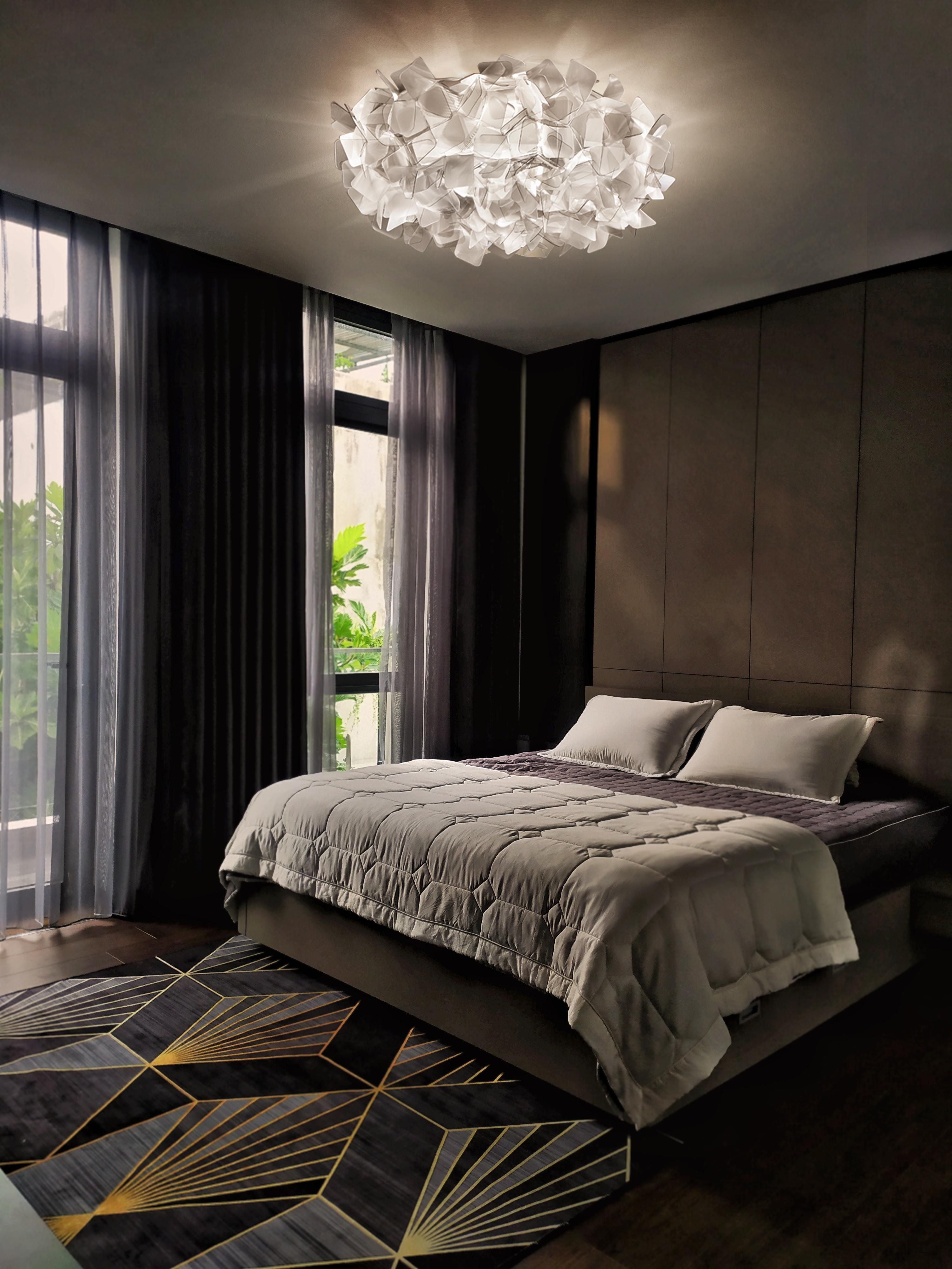 Fatto a mano SLAMP - Clizia Ceiling/wall Large - Fumè designed by Adriano Rachele in vendita