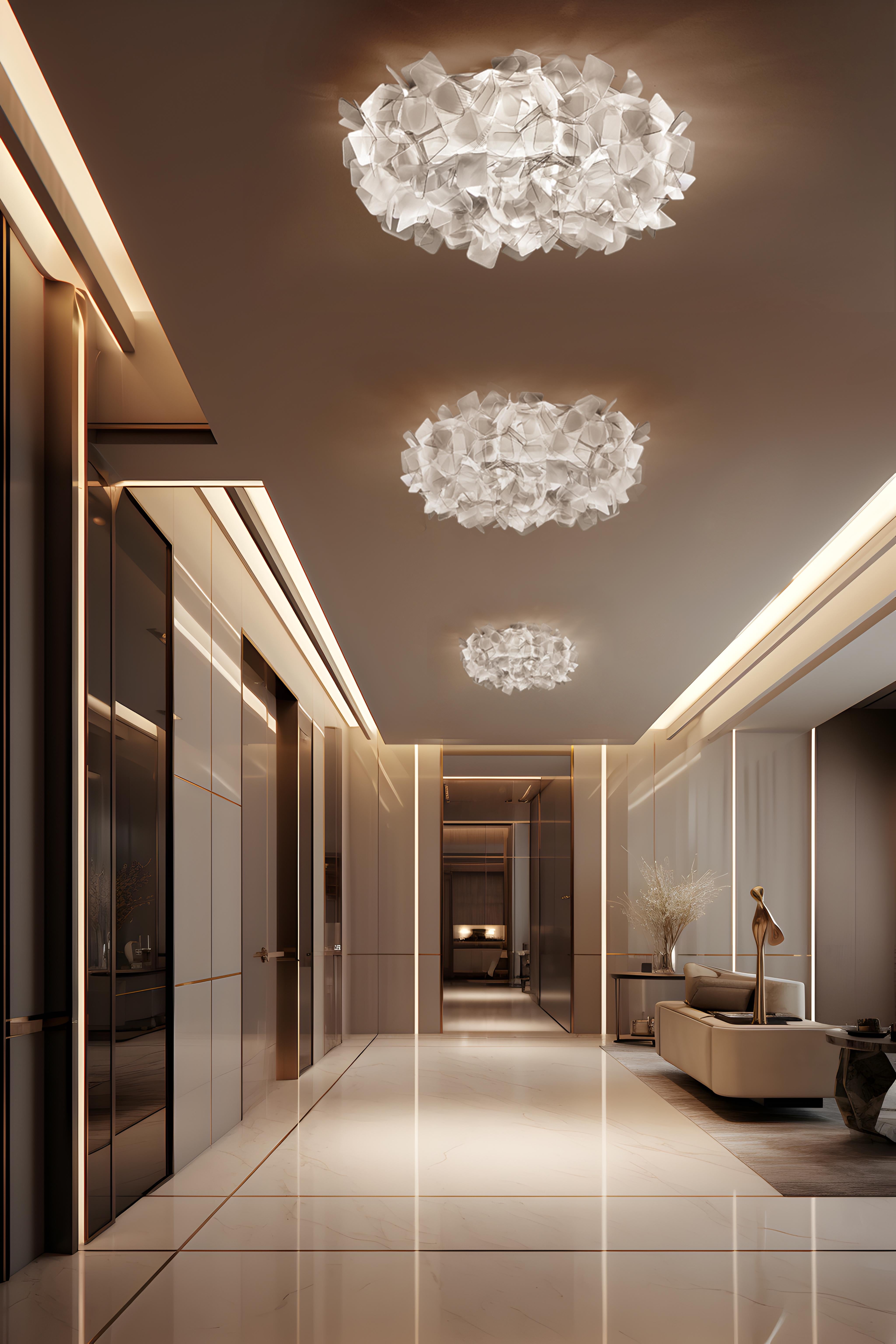 SLAMP - Clizia Ceiling/wall Large - Fumè designed by Adriano Rachele In condizioni Nuovo in vendita a Pomezia, Rome