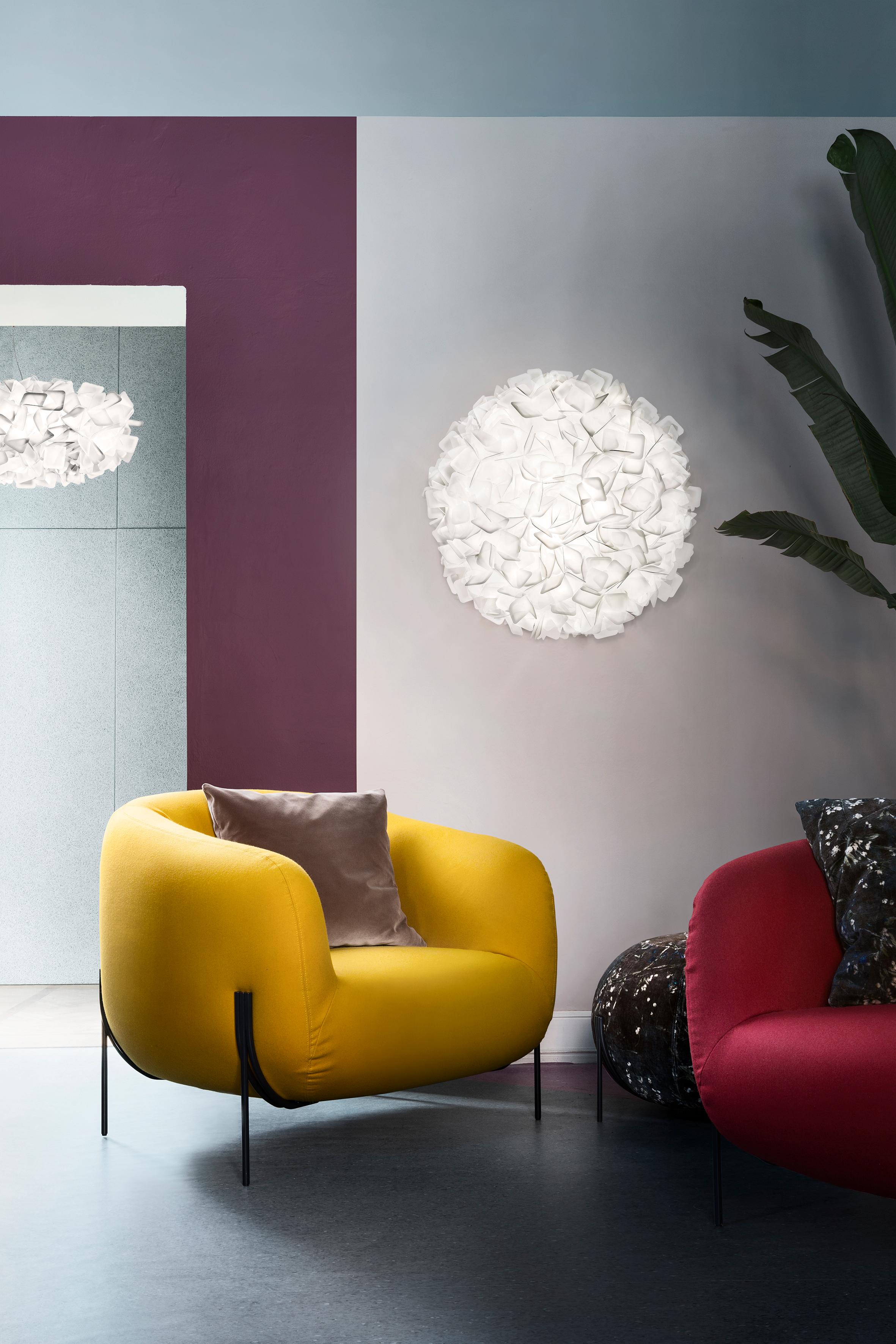 XXI secolo e contemporaneo SLAMP - Clizia Ceiling/wall Large - Fumè designed by Adriano Rachele in vendita