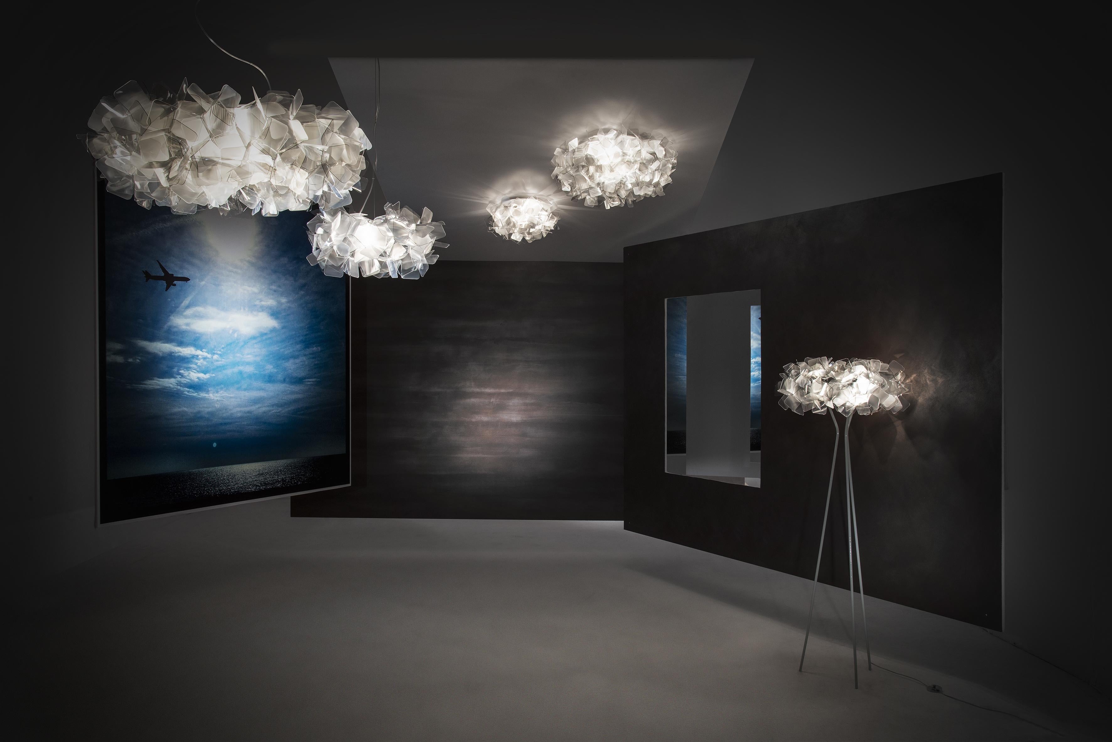 Modern SLAMP Clizia Floor Light in Black by Adriano Rachele
