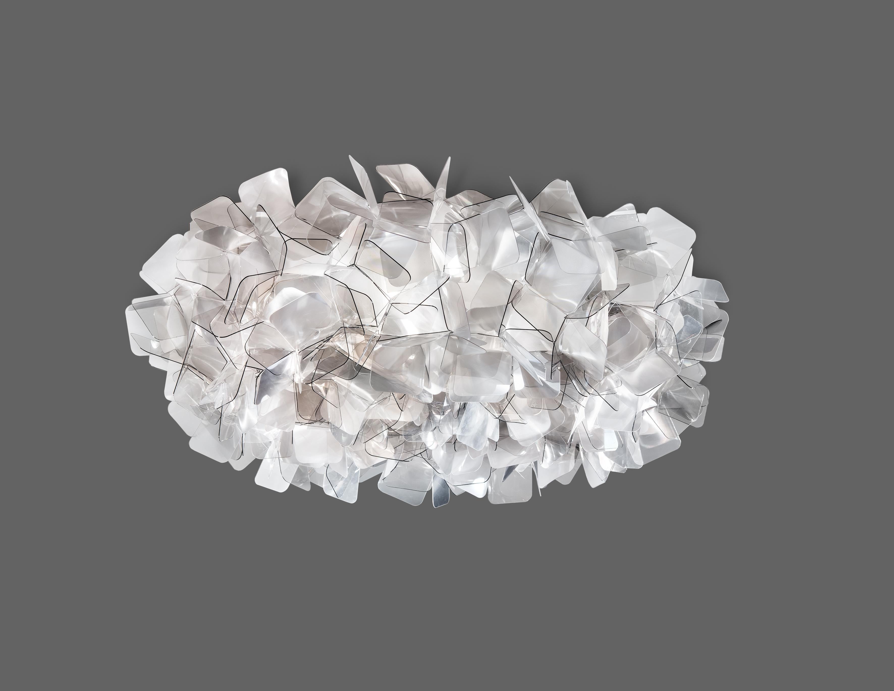 Modern SLAMP Clizia Large Flush Light in Fumé by Adriano Rachele For Sale