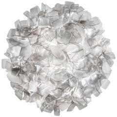 SLAMP Clizia Large Flush Light in Fumé by Adriano Rachele