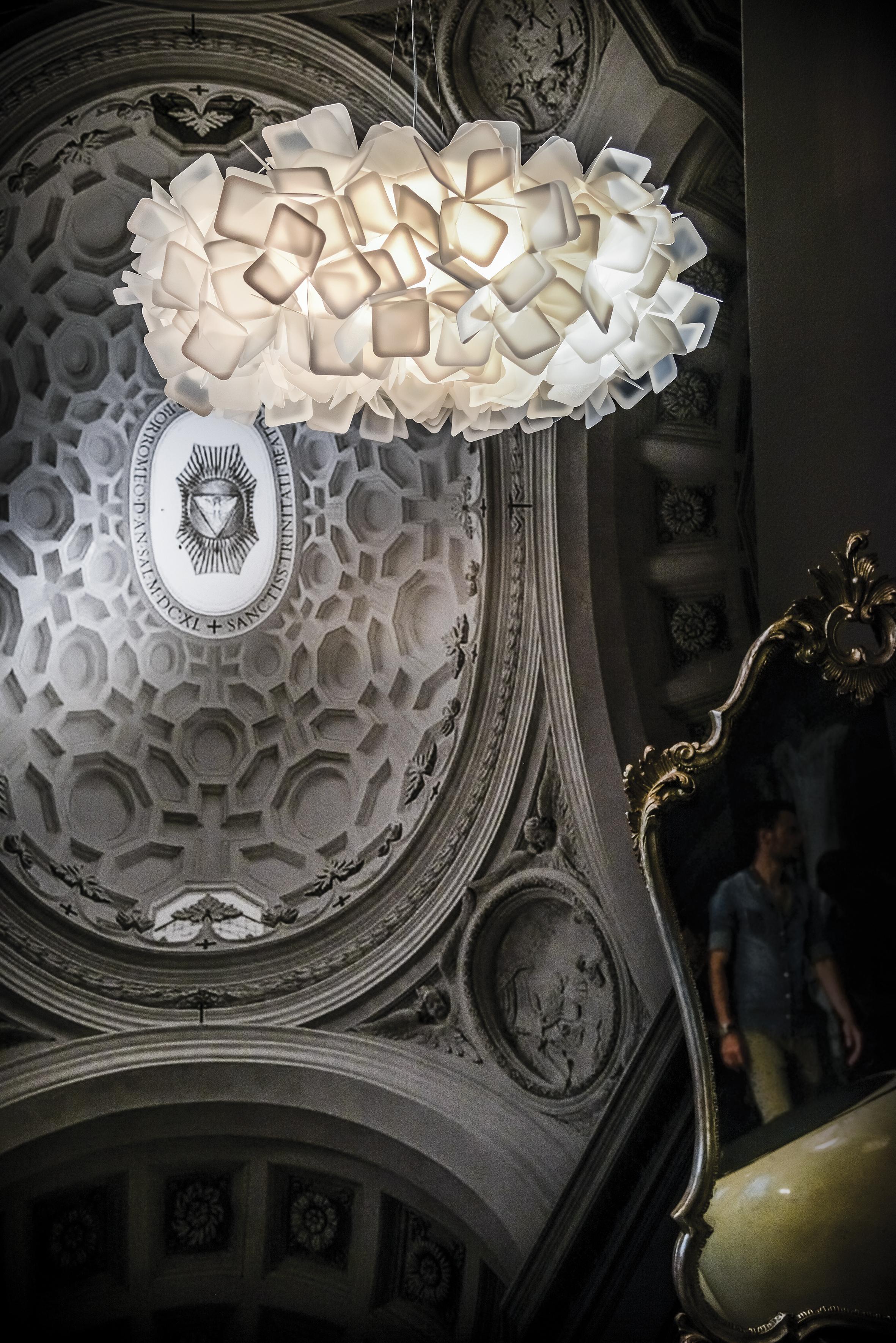 SLAMP Clizia Large Flush Light in White by Adriano Rachele In New Condition For Sale In Pomezia, Rome